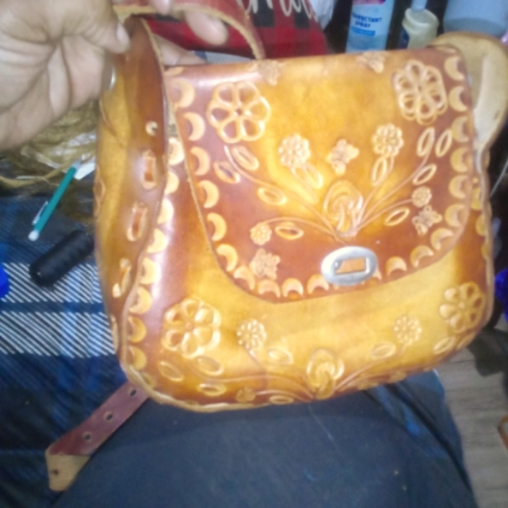 Purse, mahogany,small